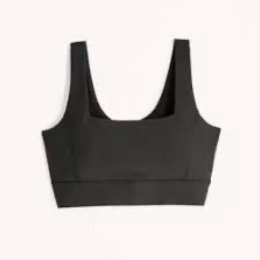 Your Personal Best Abercrombie & Fitch Square Neck Sports Bra Size Small Black